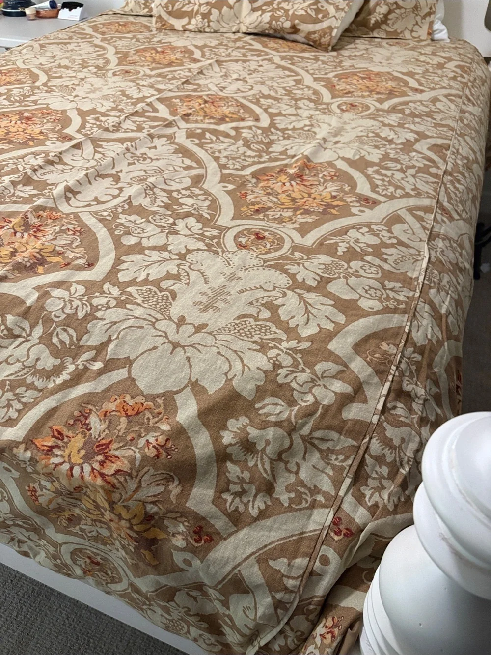 Pottery Barn Camilla King Duvet Cover—Linen/Cotton Blend—3 Shams—New Condition